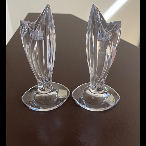 Waterford Crystal Marquis  Candle Stick  Holder Set Of 2 Made In Austria 7” - Picture 5 of 6